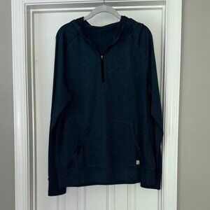 Vuori ponto hooded 1/4 zip pullover